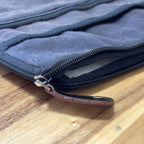Stonewash Tablet Pouch - Charcoal - 21x29cm