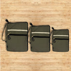 Canvas Tablet Pouch - Olive - 21x29cm
