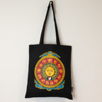Iconic Classic Tote Bag - Zodiac Sun - Black 6oz