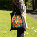 Iconic Classic Tote Bag - Zodiac Sun - Black 6oz