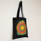 Iconic Classic Tote Bag - Zodiac Sun - Black 6oz