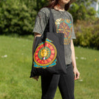 Iconic Classic Tote Bag - Zodiac Sun - Black 6oz