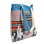 Patchwork Kathmandu Tote Bag - Dhaka Design (37x38cm)