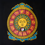 Iconic Classic Tote Bag - Zodiac Sun - Black 6oz