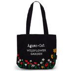 Agnes + Cat Wildflower Garden -kangaskassi – musta