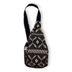 Luonnonvärinen jakardilaukku – Desert Loom – crossbody-laukku