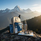 Medium Kathmandu Backpack – Dhaka Design (30x21x9cm)