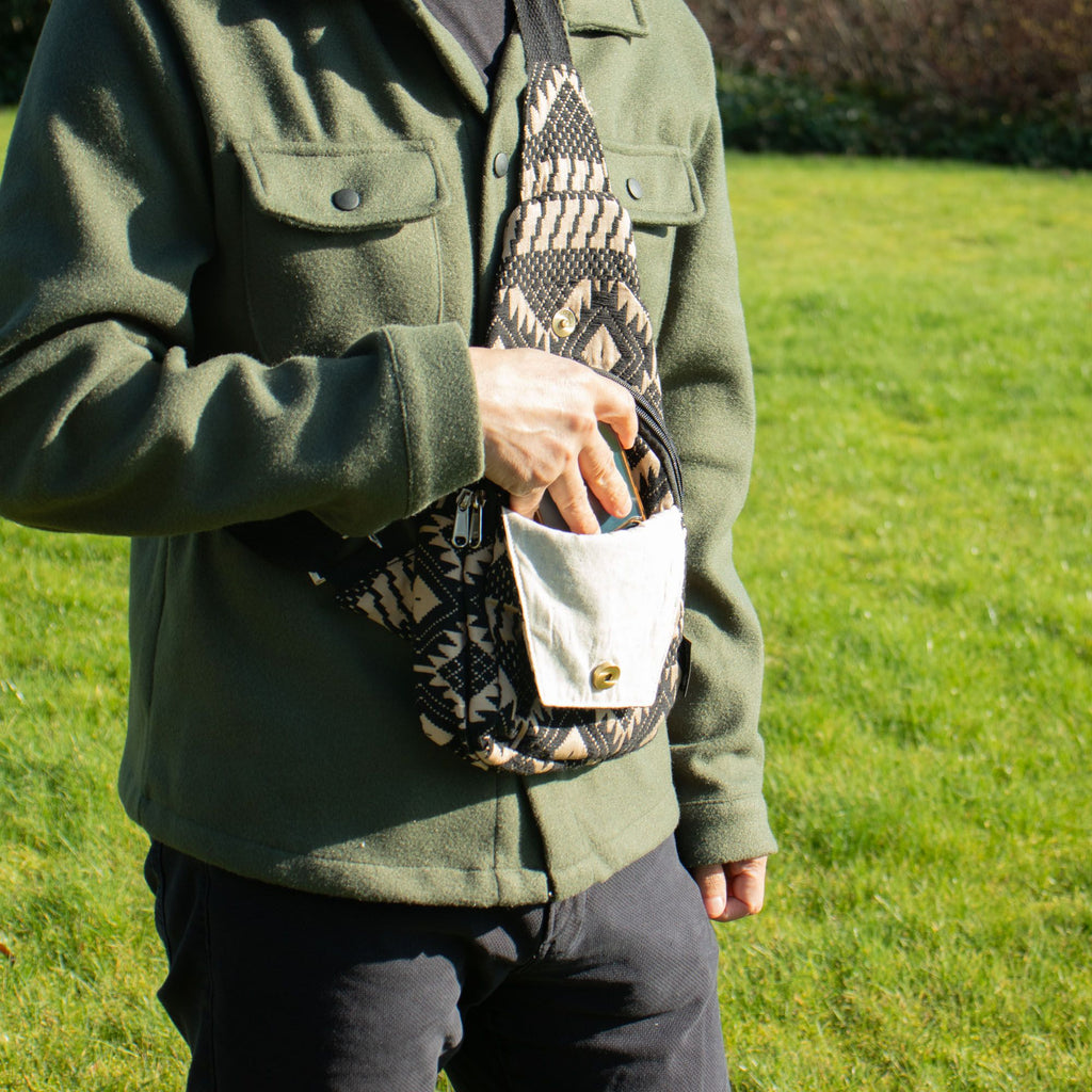 Jacquard Natural Bags - Desert Loom - Cross Bag