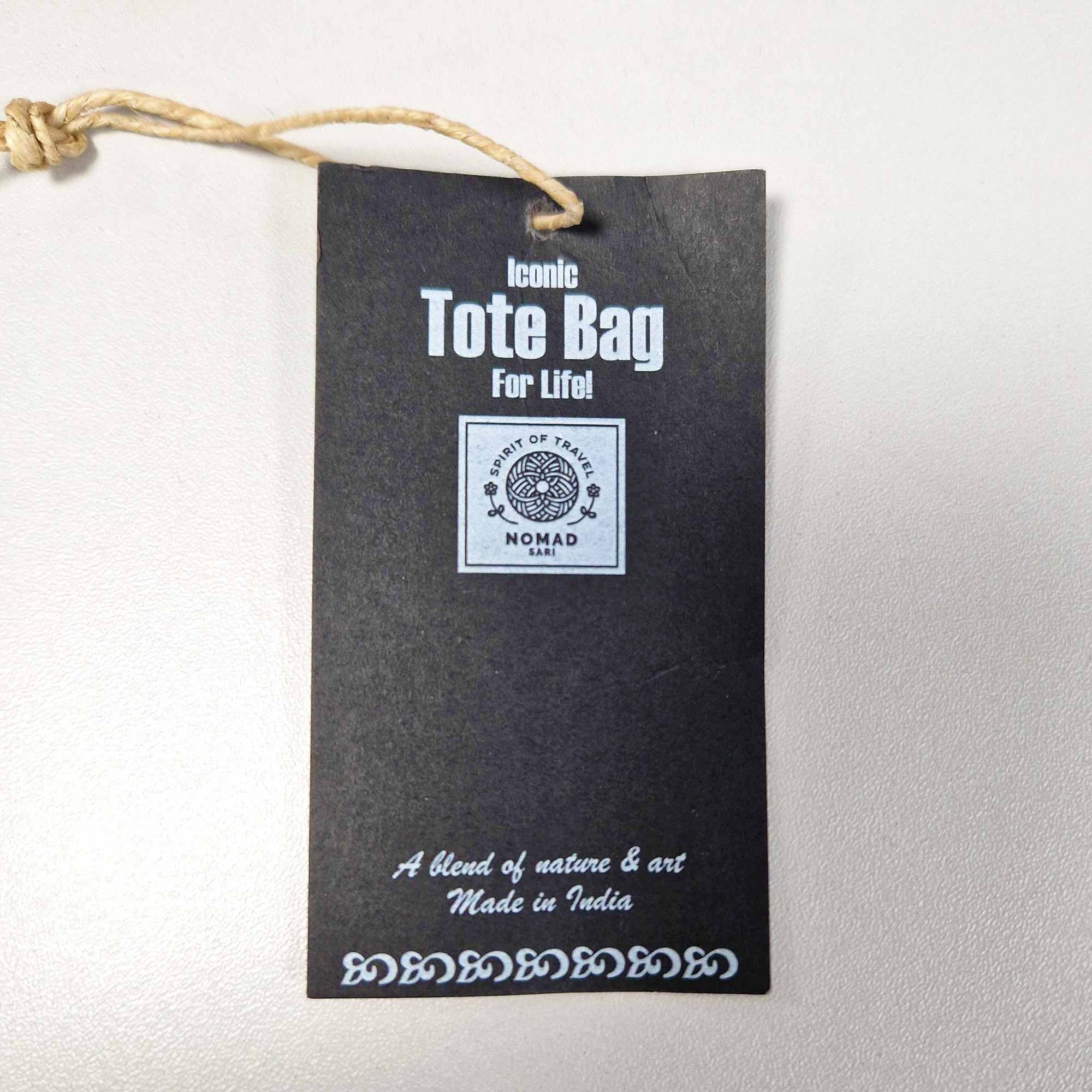 Nomad Sari Iconic Basic Tote Bag - Mi Vida Loca - Natural 4oz