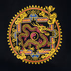 Iconic Classic Tote Bag - Dragon Yin & Yang- Black 6oz