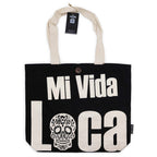 Nomad Sari Iconic Classic -kangaskassi – Mi Vida Loca – musta ja luonnonvärinen, 10 oz