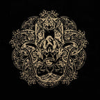 Oversized Tote Bag Chocolate Stonewash 14oz - Freedom Hamsa