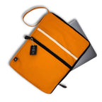 Canvas Large Laptop Pouch - Orange - 30x40cm