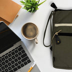 Canvas Large Laptop Pouch - Olive - 30x40cm
