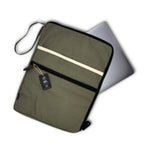 Canvas Large Laptop Pouch - Olive - 30x40cm