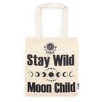 Nomad Sari Iconic Basic -kangaskassi – Stay Wild, Moon Child – luonnonvärinen, 4 oz