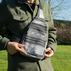 Luonnonvärinen jakardilaukku – Urban Caravan – crossbody-laukku
