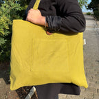 Reversible Jute & Cotton Big Bag - Pistachio
