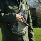 Luonnonvärinen jakardilaukku – Urban Caravan – crossbody-laukku